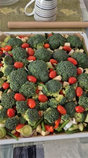 Oven-baked vegetables. 😊#food#recipe#vegetables