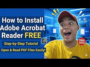 How to Install Adobe Acrobat Reader FREE Step-by-Step Tutorial | Open & Read PDF Files Easily