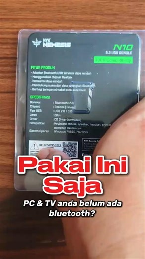 Cara Tambah PC & TV Jadi Bluetooth Dengan Dongle Kecil Canggih🔥Nemesis N10 Bluetooth 5.3