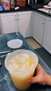 Rhubarb lemonade recipe with homemade fruit syrup