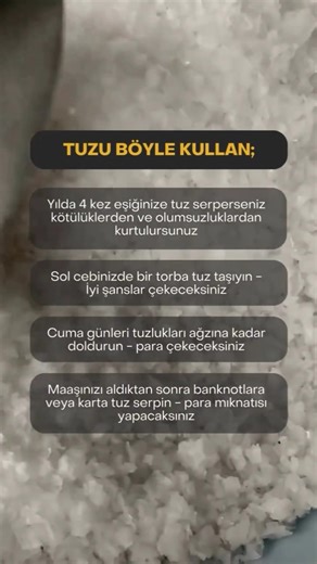 Tuzu hiç böyle kullandın mı?