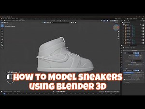 How to model sneakers using blender 3D 4.1