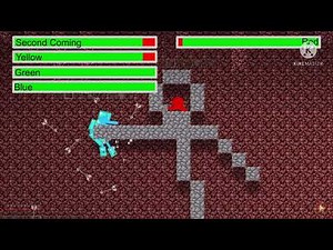 Animation vs Minecraft (Alan Becker) with Healthbars