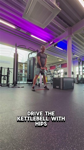 Resistance Band Kettlebell Swings #exercise #fullbody