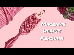 Macrame Heart keychain | Step by step tutorial for beginners | DIY | Handmade | Boho style #diy