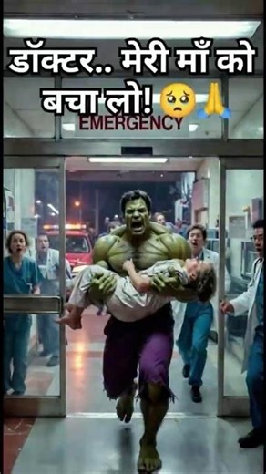 Hulk Saves His Sick Mom 💚 | Emotional Hindi Story | Hulk Motivational Story #shorts