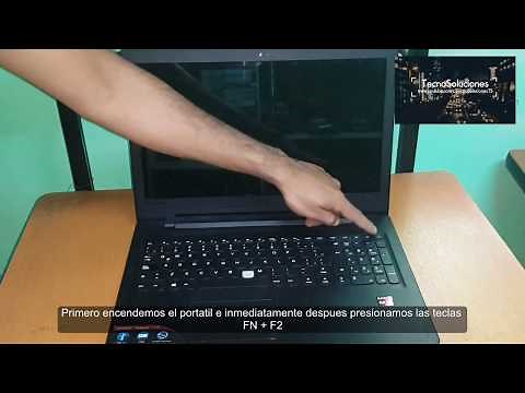 Como ingresar en bios setup portatil lenovo ideapad 110