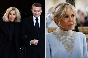 French President Emmanuel Macron, 46, fires back for first time at claims wife, 70, was born a man
