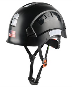 GREEN DEVIL Black Color Safety Helmet Hard Hat ANSI Z89.1 Approved