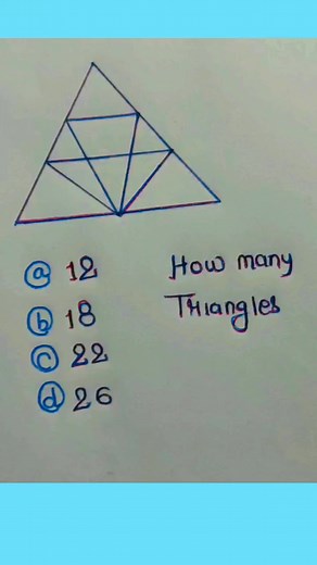 Count Triangle #count #triangle #figures #logic #math #trick | Vikash Sharma