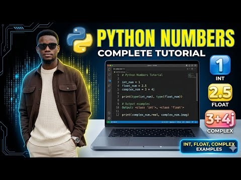 Python Numbers Explained | int, float, complex, Type Conversion & Random Numbers.