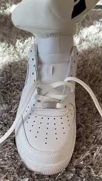 How to Loose Lace Tips l Nike Air Force 1 l Shoelace Tutorial
