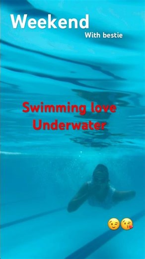 Swimming with bestie🩷#swimming #bestie #swim #weekend #funny #masti #poolday #friends #bestie