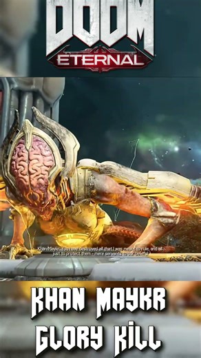 Khan Maykr Boss Fight Glory Kill - DOOM Eternal 👹 #doom #boss #fps #metal #demonslayer #shorts
