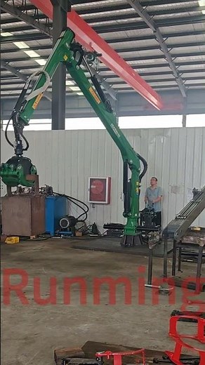 TC650L #tractor log crane #truck wood crane #forestrymachinery #timbertrailer with #Cranes