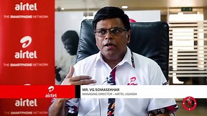"In the last year, we have upgraded our technology from 100% 3G to 100% 4G making broadband for all a reality. This transformation is credited to our stakeholders for a progressive national broadband policy" - VG. Somasekhar, Managing Director - Airtel Uganda. #airtel@10 | Airtel Uganda