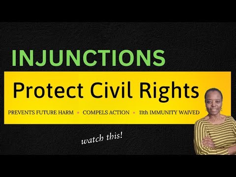 The Injunction. A Power Tool To Address Government Violations and Systemic Injustice.