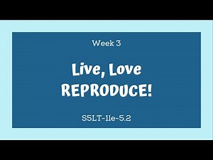 Grade 5 Science MELC BASED Quarter 2 Lesson 3 Live, Love REPRODUCE!