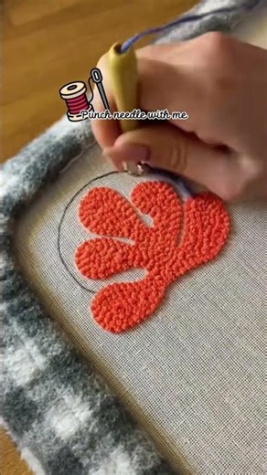 ASMR Craft #22 | Flower Punch needle embroidery kits#embroidery #diy #handmade #punchneedle #asmr