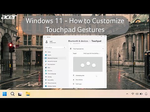 Windows 11 - How to Customize Touchpad Gestures