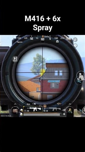 M416 + 6x Spray #shorts #bgmi #viral #pubg #spray