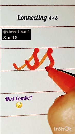 How to Connect 's and s' in Cursive | Cursive Lettering | Handwriting Practice #Shorts