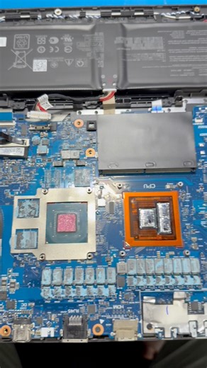 Asus Rog Strix សម្អាត និង ប្តូរ Thermal Liquid Metal ថ្មី #technology #tricks #tips #laptop | ឃី តិច កុំព្យូទ័រ Key Tech Computer