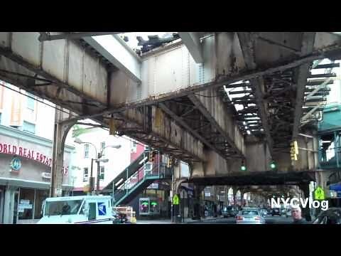 Elevated Subway Tracks in New York City - J Train