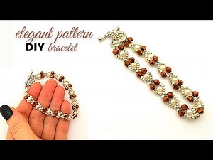 how to make bracelets with beads. beading pattern-easy tutorial for beginners