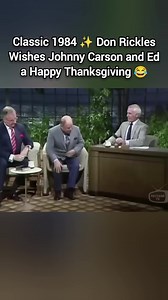 Classic 1984 ✨ Don Rickles Wishes Johnny Carson and Ed a Happy Thanksgiving 😂 | History odd