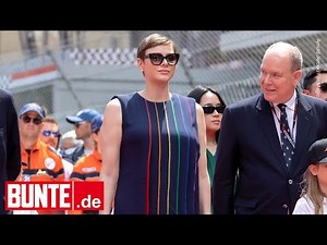 Charlène von Monaco: Beim Grand Prix zeigt sie sich im 4500-Euro-Look