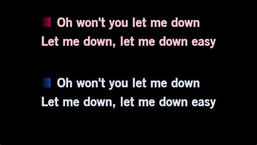 Karaoke Let Me Down Easy - Daisy Jones & The Six - CDG, MP4, KFN - Karaoke Version