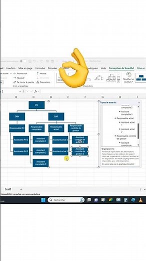 Do this to create an automatic flowchart in Excel #excel #ai