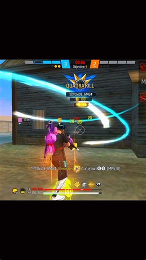 Aurora 9999 % MP5 Spray 1 Vs 4 Cs Heroick 🔥 Clutch #freefire #shorts #trending