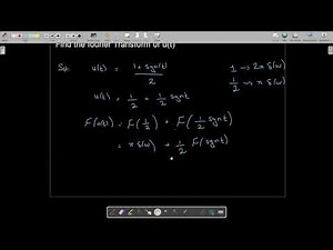 Fourier Transform of Step function| Fourier Transform of unit step function