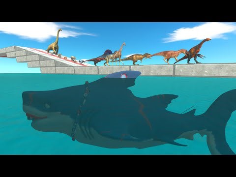 The Race Across Ice Age Shark Bay – Survive or Be Devoured? | Animal Revolt Battle Simulator