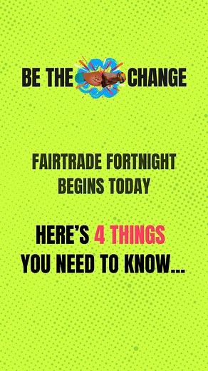 This #FairtradeFortnight, we're asking you to #BeTheChange to make trade fair ✊ And this year is extra special because we are celebrating 30 years of Fairtrade in the UK 🎉 But what is Fortnight? And how can you #BeTheChange this year? https://bit.ly/3ASNo8V | Fairtrade Foundation