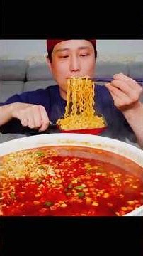 Unlimited Samyang Turkey Noodle Soup Mukbang Challenge | Spicy Instant Noodles Eating Show #Shorts