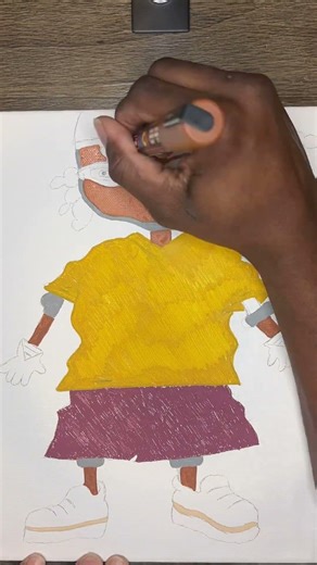 Brining Otto Rocket to life. Rocket power drawing.