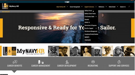 Have you visited MyNavyHR's new website? MyNavyHR is continually evolving to provide better customer service and support to our Sailors, delivering the right Sailor experience throughout their entire career. Visit us at https://www.mynavyhr.navy.mil/. | MyNavy HR