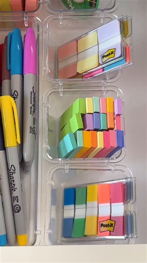 Nothing says “January energy” like a perfectly restocked desk drawer. 🌈✨ | Post-it