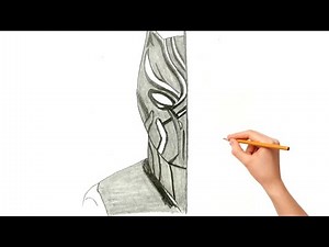 How to draw Black Panther | Pencil Drawing - Easy | Step by Step Tutorial for Beginners
