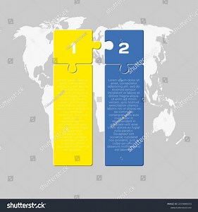 Vector Timeline Infographic Process On 2 Stock Vector (Royalty Free) 2233000153 | Shutterstock