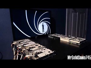 James Bond Theme on eight floppy drives