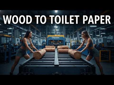 Massive Production: Inside the Charmin Factory- From Wood Logs to Toilet Paper