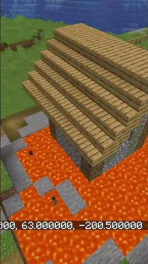 House over Lava Pool | Minecraft Seed