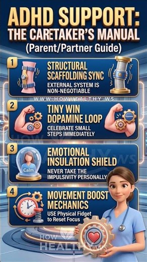 ADHD Guide: Support Without Burnout! ⚖️❤️ #ADHDSupport #CaretakerGuide #ADHDHacks #usawellness #ADHD
