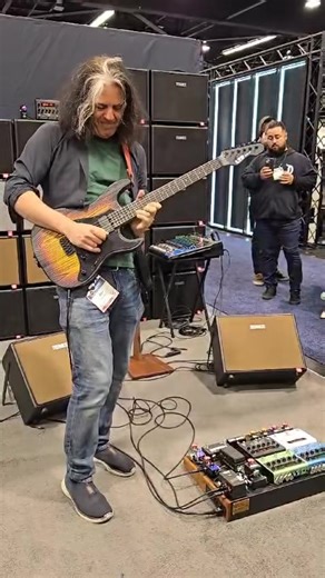 227K views · 4.4K reactions | The great Alex Skolnick tearing it up with TONEX at the IK NAMM Show booth | IK Multimedia | Facebook