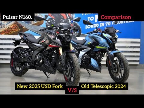 Pulsar N160 Detail Comparison 2025 USD vs 2024 Telescopic l Update l Blogger Pawan up