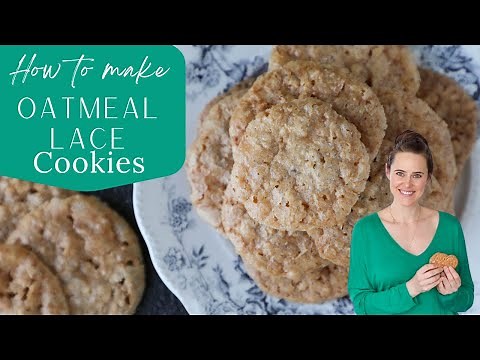 HOW TO MAKE OATMEAL LACE COOKIES: A crunchy oatmeal cookies recipe easy to make for the family!